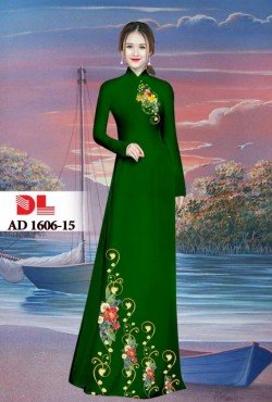 Vải áo dài hoa in 3D 1606 AD 1606