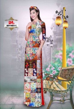 Vải áo dài lập thể 1803