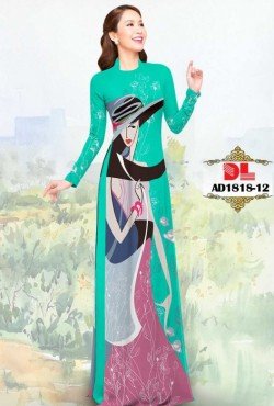 Vải áo dài hoạ tiết 1818 AD 1818