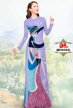 Vải áo dài hoạ tiết 1818 AD 1818